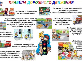 Памятка по ПДД